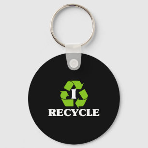 Ich Recycelte Earth Day Recycelnd mit Gerecycelt S Schlüsselanhänger