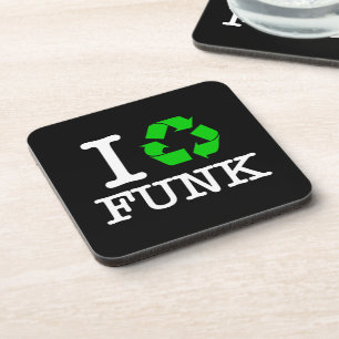 Ich Recycelte Funk Getränkeuntersetzer