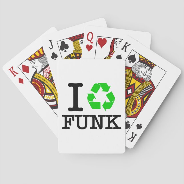 Ich Recycelte Funk Spielkarten (Rückseite)