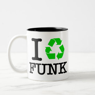 Ich Recycelte Funk Zweifarbige Tasse