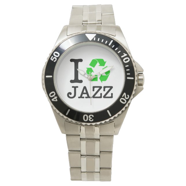 Ich Recycelte Jazz Armbanduhr (Vorderseite)