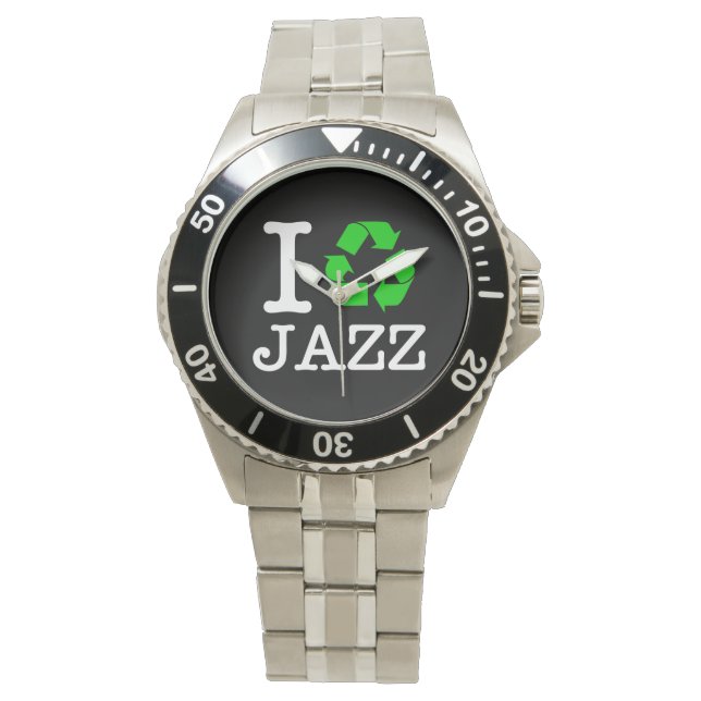Ich Recycelte Jazz Armbanduhr (Vorderseite)