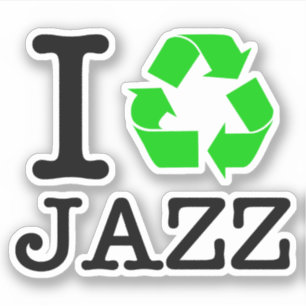 Ich Recycelte Jazz Aufkleber