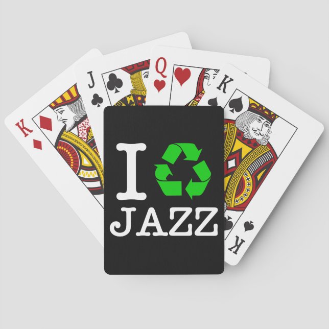 Ich Recycelte Jazz Spielkarten (Rückseite)