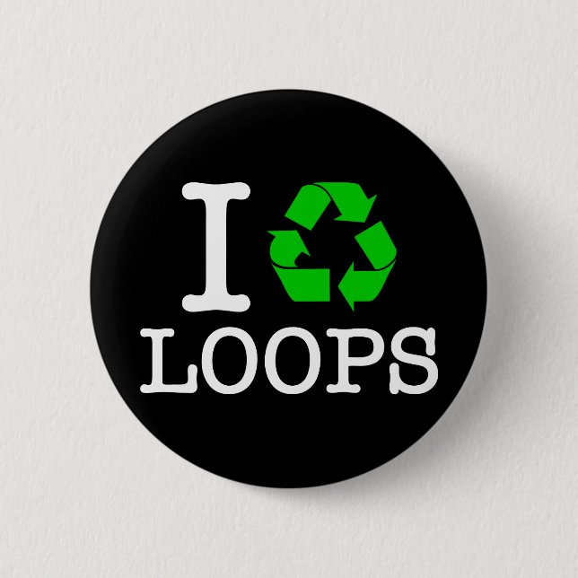 Ich Recycelte Loops Button (Vorderseite)