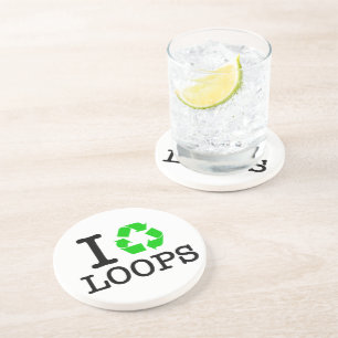 Ich Recycelte Loops Getränkeuntersetzer