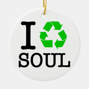 Ich Recycelte Soul Keramik Ornament