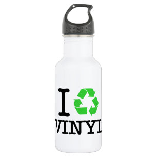 Ich Recycelte Vinyl Edelstahlflasche