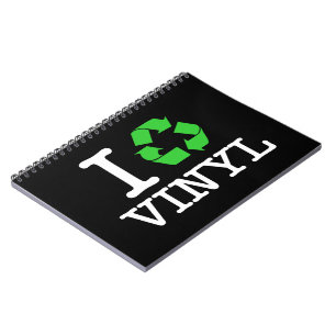 Ich Recycelte Vinyl Notizblock