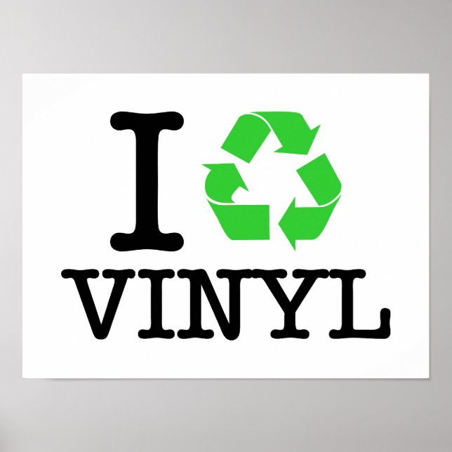 Ich Recycelte Vinyl Poster (Vorne)