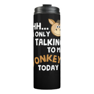 Ich rede heute nur mit meinen Eseln Thermosbecher