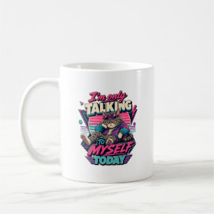 Ich rede heute nur mit mir selbst, Katze Kaffeetasse