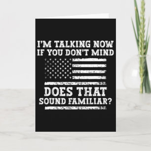 Ich rede jetzt T-Shirt Trump Kamala Debatte Lustig Karte