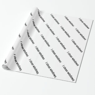 Ich reinige Fenster Geschenkpapier