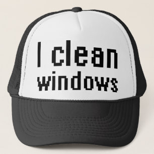Ich reinige Fenster Truckerkappe