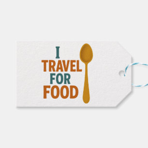 Ich reise für Lebensmittel - Vintages Spoon-Abente Geschenkanhänger