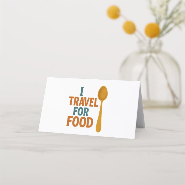 Ich reise für Lebensmittel - Vintages Spoon-Abente Treuekarte (Vorderseite)