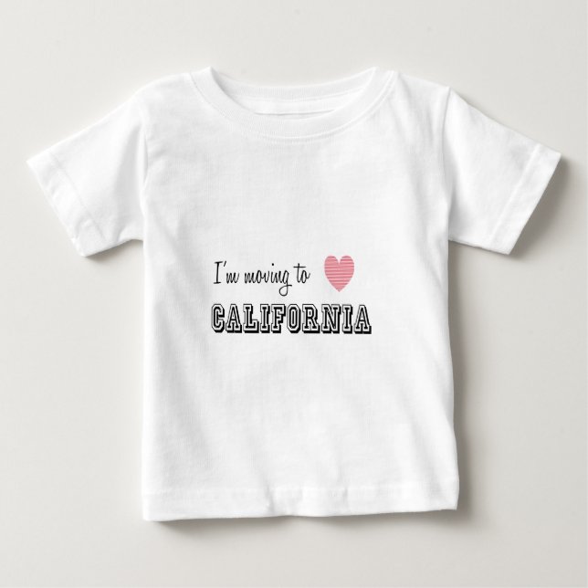 Ich reise nach Kalifornien Baby T-shirt (Vorderseite)