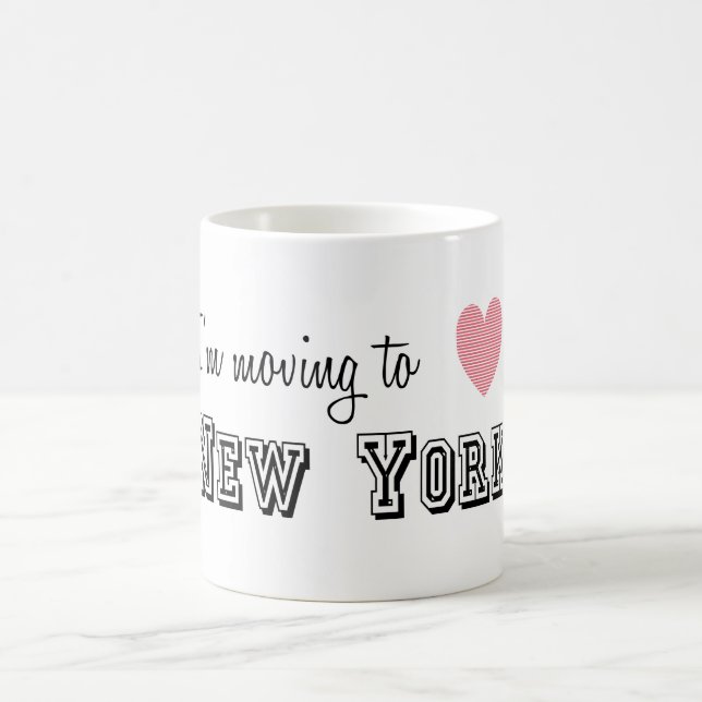 Ich reise nach New York Kaffeetasse (Mittel)