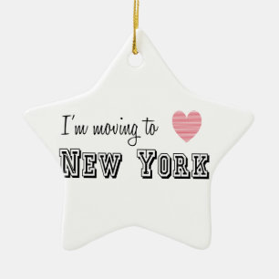 Ich reise nach New York Keramik Ornament