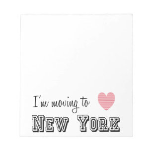 Ich reise nach New York Notizblock