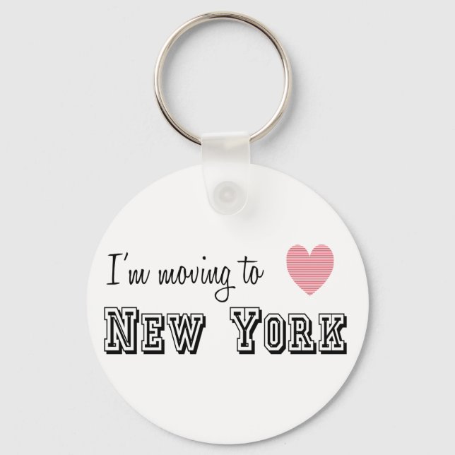 Ich reise nach New York Schlüsselanhänger (Vorderseite)