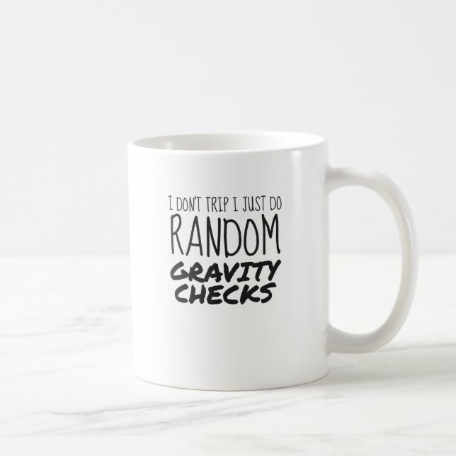 Ich reise nicht einfach nur zufällige Gravity-Karo Kaffeetasse (Rechts)