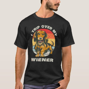 Ich reise über meine Dackel Niedliche Dackel Hund T-Shirt