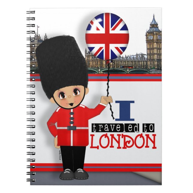 Ich reiste zu London-Notizbuch Notizblock (Vorderseite)