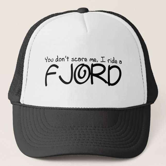 Ich reite einen Fjord Truckerkappe (Vorderseite)