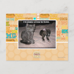 Ich repariere Puppy Postkarte