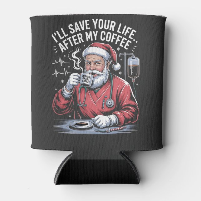 Ich Rett dein Leben nach meinem Kaffeehaus Dosenkühler (Vorderseite)