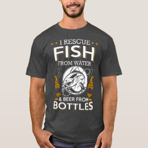 Ich rette Fische aus Wasserbier aus Flaschen T-Shirt