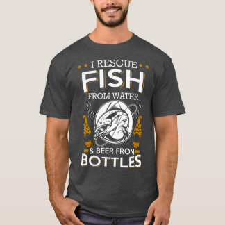 Ich rette Fische aus Wasserbier aus Flaschen T-Shirt