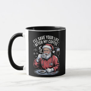 Ich rette Ihr Leben nach meinem Kaffee-Weihnachtsm Tasse