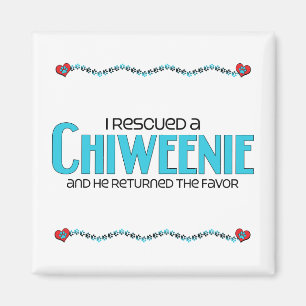 Ich rettete eine Adoption von Chiweenie (Männchen) Magnet