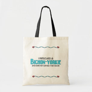 Ich rettete eine Bichon-Yorkie (weibliche) Tragetasche