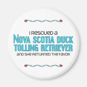 Ich rettete einen Enten-läutenden Retriever Magnet