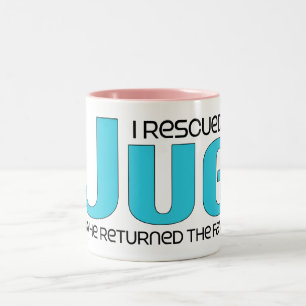Ich rettete einen HundeAdoptions-Entwurf des Zweifarbige Tasse