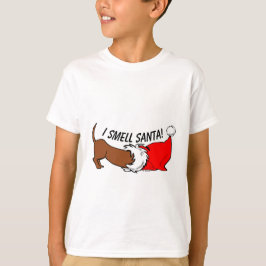 Ich rieche den Weihnachtsmann! Cartoon Weihnachten T-Shirt