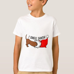 Ich rieche den Weihnachtsmann! Cartoon Weihnachten T-Shirt