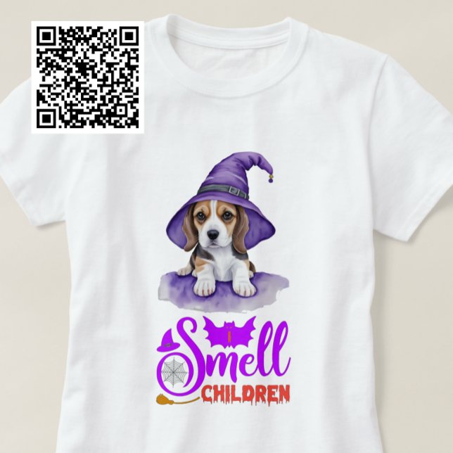 Ich rieche Kinder Beagle Hexe T-Shirt (Von Creator hochgeladen)
