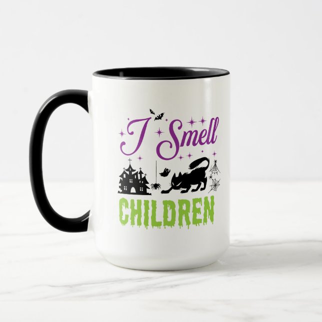 Ich rieche Kinder Halloween Tasse (Links)