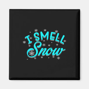 Ich rieche Schnee Winter Skifahren Snowboarden Magnet