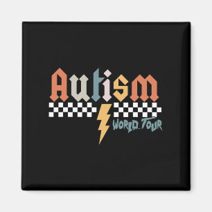 Ich Rock the Spectrum Autism World Tour Autismus A Magnet