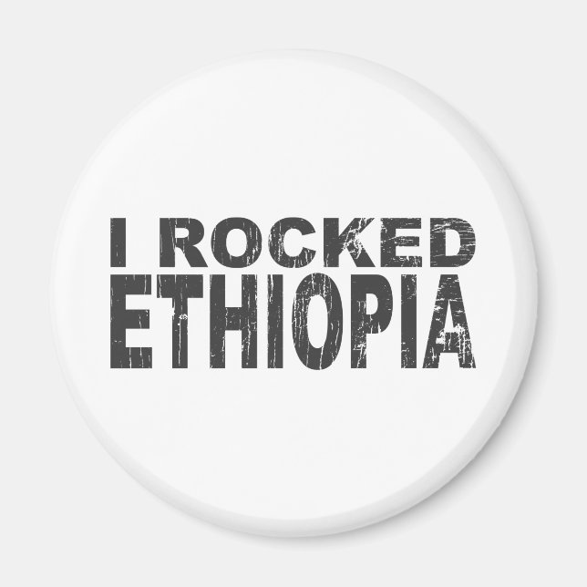 Ich rockte Äthiopien Magnet (Vorne)