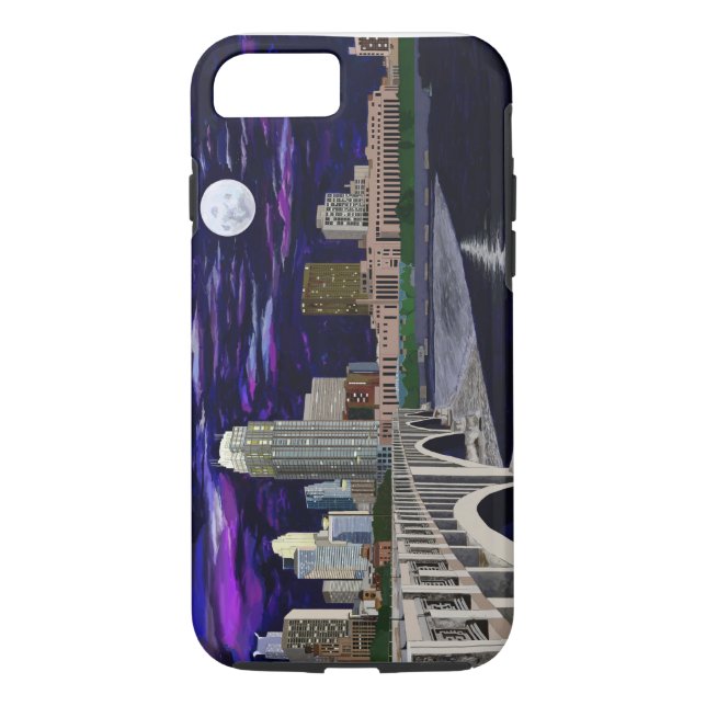 Ich rufe 6/6 starken Fall mit Minneapolis-Skylinen Case-Mate iPhone Hülle (Rückseite)