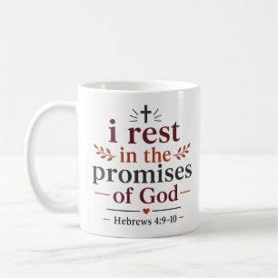 Ich ruhe in den Verheißungen Inspirierendes Wort G Kaffeetasse