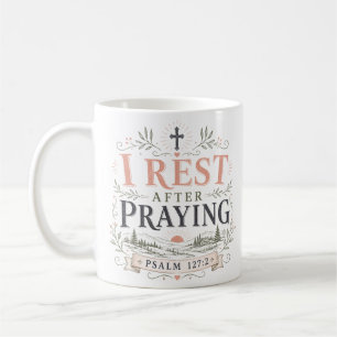 Ich ruhe mich nach dem Gebet aus, spiritueller chr Kaffeetasse