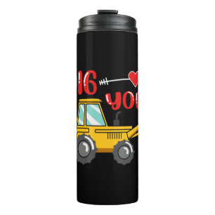 Ich sage dir Backhoe Valentine Thermosbecher